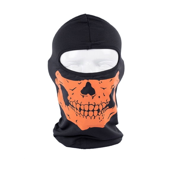 Balaclava Ski Mask, Ghosts Skull Full Face Mask UV Protector Full Face Mask Scarf Summer Cooling Neck Hood Hat for Cycling Hiking Motorcycle