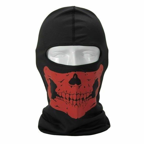 Balaclava Ski Mask, Ghosts Skull Full Face Mask UV Protector Full Face Mask Scarf Summer Cooling Neck Hood Hat for Cycling Hiking Motorcycle