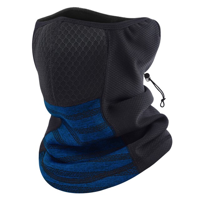 Balaclava Ski Mask Neck Warmer for Men and Women Windproof Half Face Cover Blue