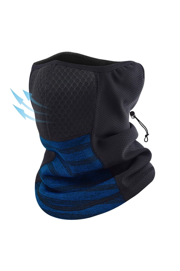 Ski Mask for Men Thermal Winter Face Mask Cold Weather Gear Outdoors Face Shield Blue