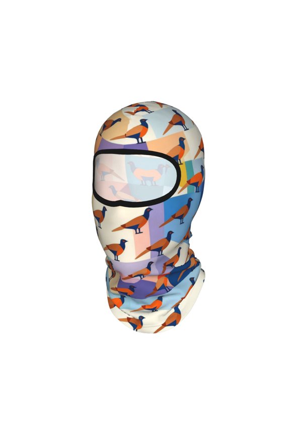 Balaclava Ski Mask Pheasant Art Pattren Motorcycle Thin Cooling Uv Protection Neck Gaiter For Men/Women