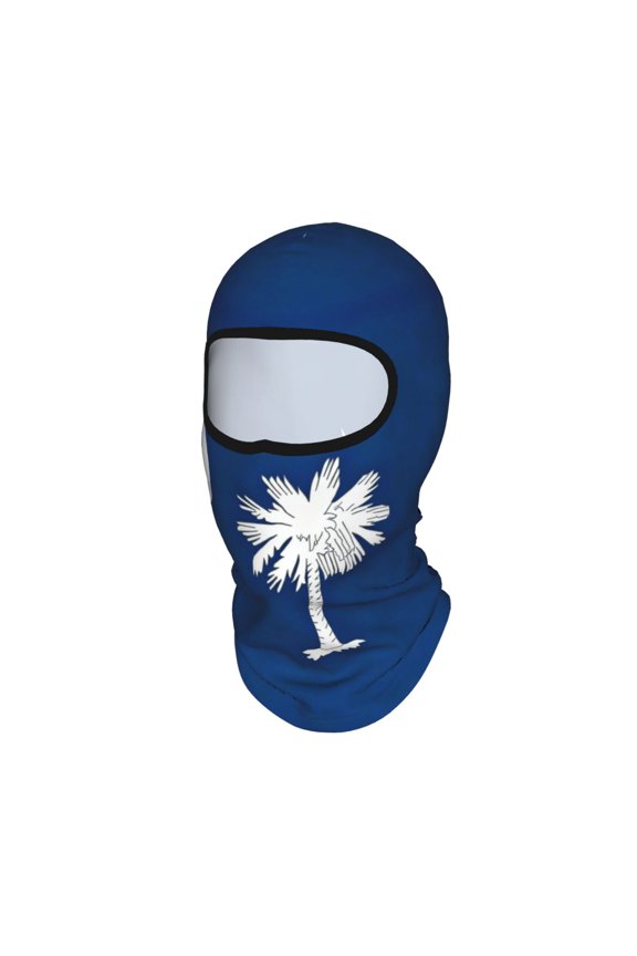 Balaclava Ski Mask South Carolina Flag Pattern Motorcycle Thin Cooling Uv Protection Neck Gaiter For Men/Women