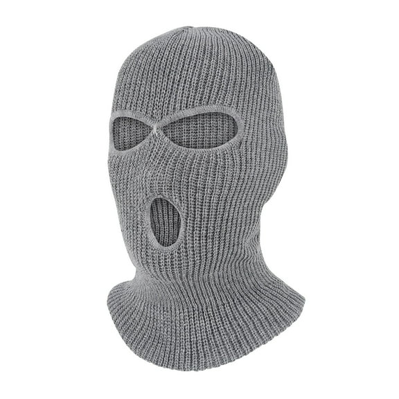 ZQUUVOU Balaclava Ski Mask Thermal Elastic Breathable Winter Face Mask For Cold Weather Perfect For Skiing Ice Gray