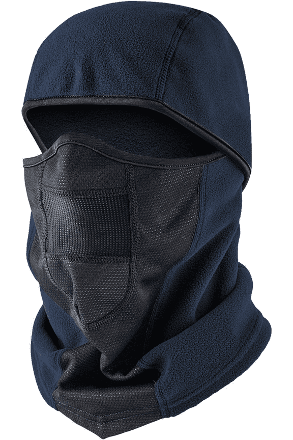 Balaclava Ski Mask Winter Fleece Thermal Face Cover for Men Women Breathable Skiing Motorcycle & Snowboarding, Navy Blue, Large