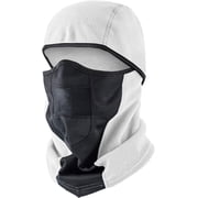 Balaclava Ski Mask Winter Fleece Thermal Face Cover for Men Women Breathable Skiing Motorcycle & Snowboarding, White, Medium