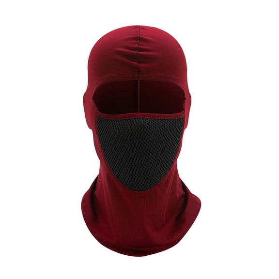 Balaclava Ski Mask Winter Fleece Thermal Face Mask Cover For Men Women Warmer Windproof Breathable Protection Skiing Face Mask Wine