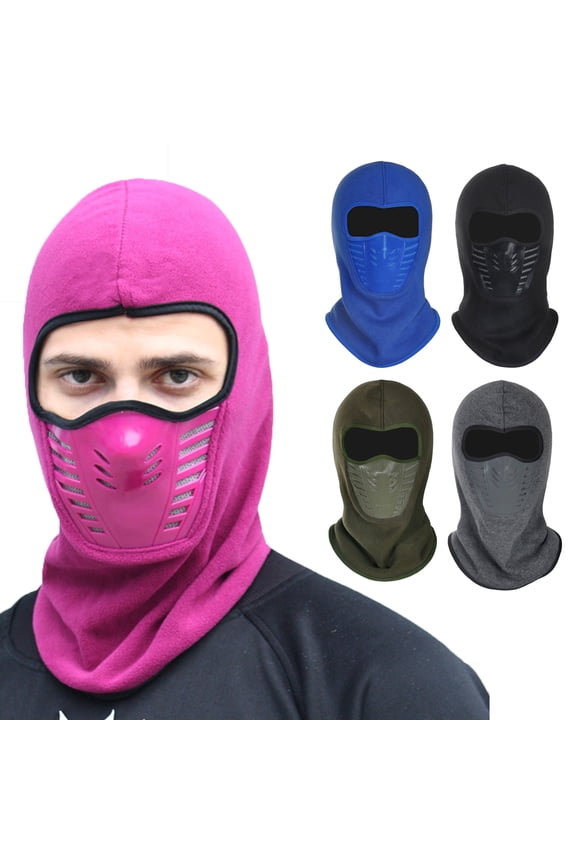 Balaclava Ski Mask for Men & Women, Cold Weather Windproof Full Face Mask Fleece Snow Gear for Running, Skiing, Snowboarding