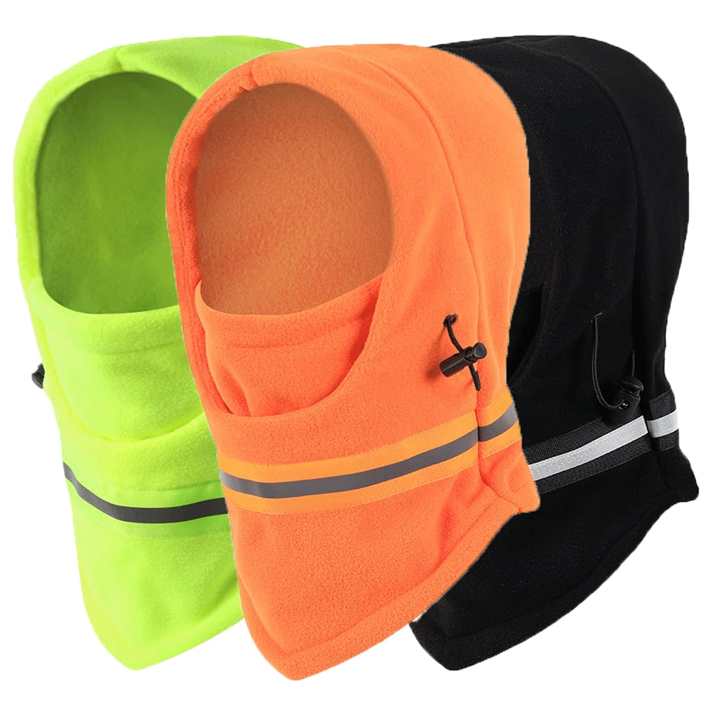 Balaclava Ski Mask for Men and Women Thermal Face Masks Winter Face Cover Hood with Adjustable Drawstring Black