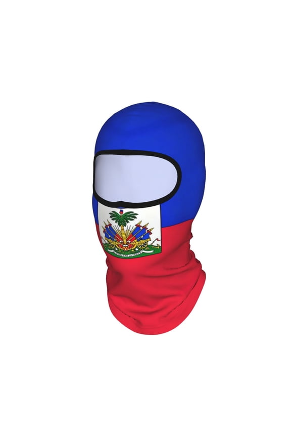 Balaclava Ski Mask haitians Flag Motorcycle Thin Cooling Uv Protection Neck Gaiter For Men/Women