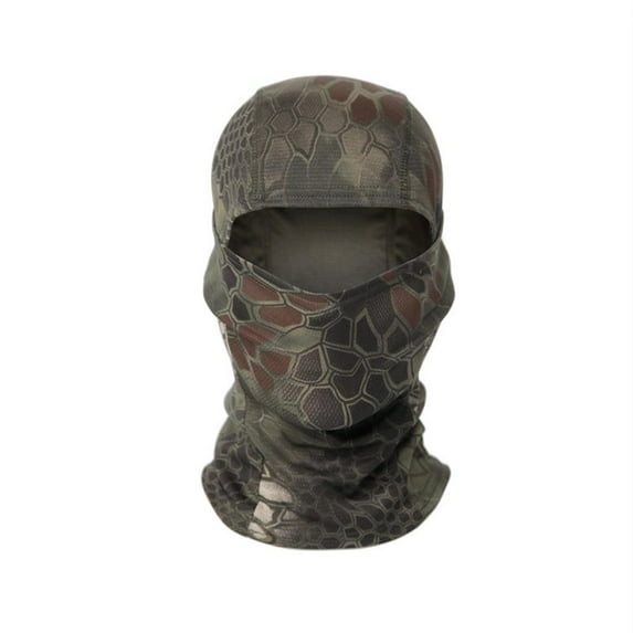 Balaclava Summer Camo Face Mask, Sun Protection Cooling Neck Gaiter Breathable Face Cover Cycling Motorcycle, Camouflage Fishing Hunting Face Cover for Women Men Outdoor Sports M7L9