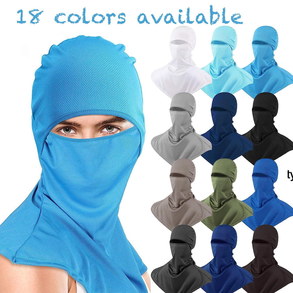 Balaclava Summer Protection Face Mask Breathable Motorcycle Hood Helmet