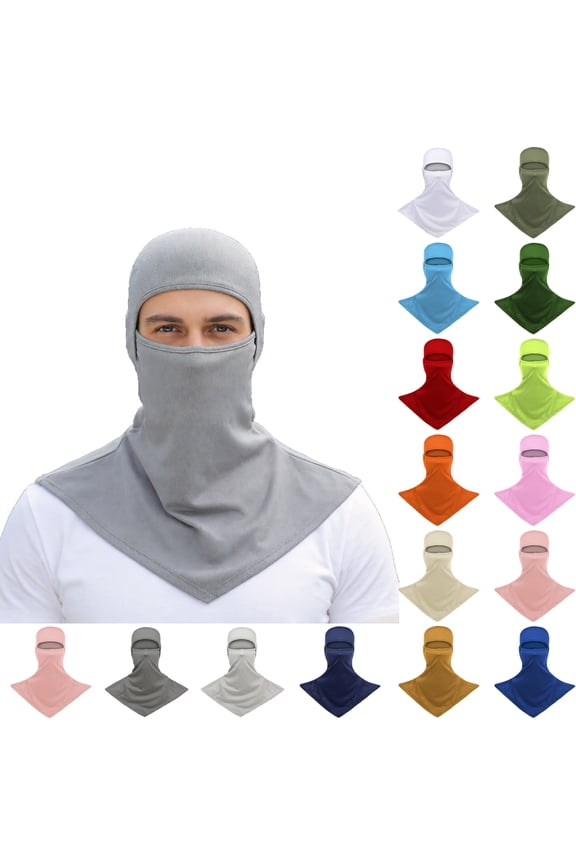 Balaclava Summer Sun Protection Motorcycle Fishing Sun mask Breathable Windproof Long Face Mask for Men One Size
