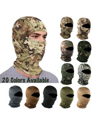 Blulu 6 Pieces Balaclava Face Mask Motorcycle Mask Windproof Camouflage Fishing Cap Face Cover for Sun Dust Protection