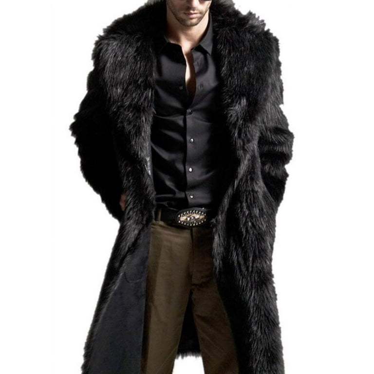 Luxury New Real Fox Fur Coat Men Winter Thick Warm Male Fur Jacket