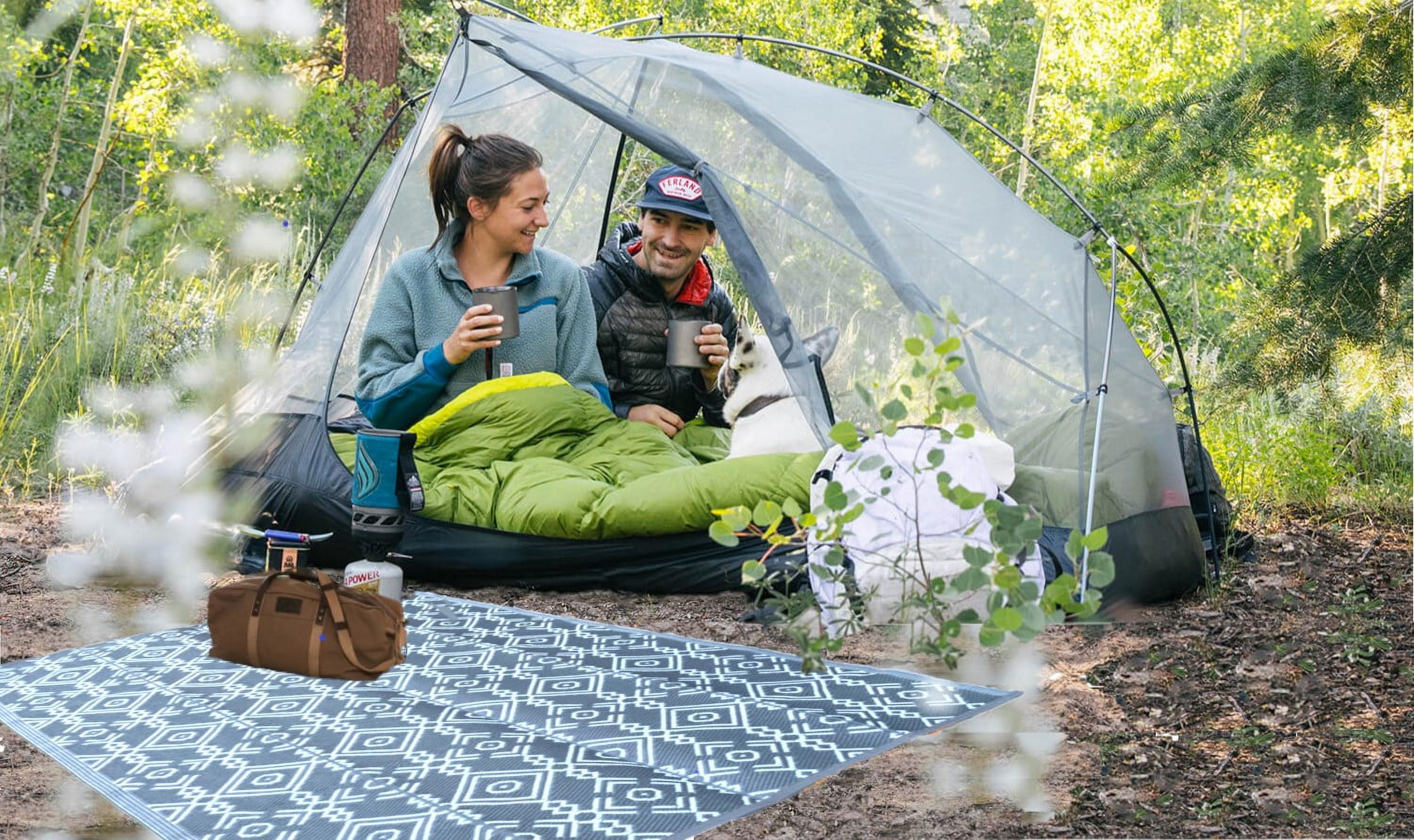 BalajeesUSA Outdoor Rug 6 by 9 feet Grey Outdoor Rugs for Patios