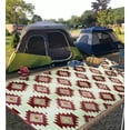 BalajeesUSA Outdoor rugs Plastic straw patio rugs9 by 12 feet. Red