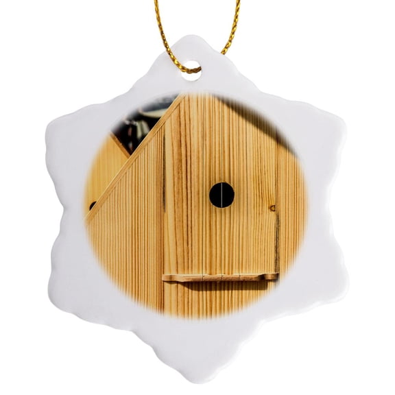 3drose, Balalaika - String, Wooden Folk Musical Instrument, 3 inch Snowflake Porcelain Ornament