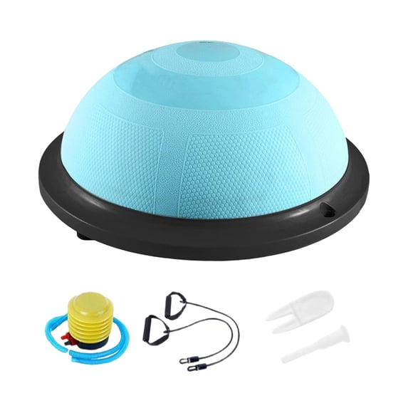 Balance Ball Exercise Half Ball Yoga Ball Anti Slip Design with Resistance Bands for Home Gym Full Body Workouts
