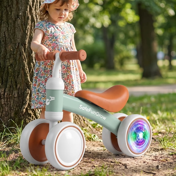 Balance Bike 1 Year Old, Toddler Balance Bike Toddler Bike, Battery-Free Mini Bike Ride On Toys Toddler Toys, Sports & Outdoor Play, Lightweight 4 Wheels Kids Bike for Boys Girls