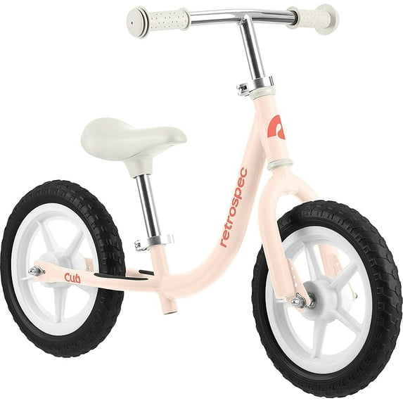 Balance Bike - 12in No-Pedal Beginner Bicycle with Adjustable Seat, Puncture-Proof Tires & Safe Low Frame Design