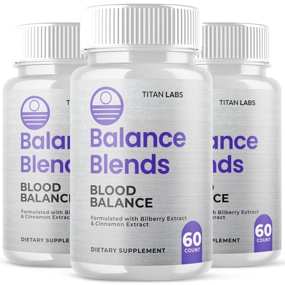 Balance Blends Advanced Formula Blood Support for Health and Wellness BalanceBlends Vitamins Taken Daily 3 Month Supply 180 Capsules