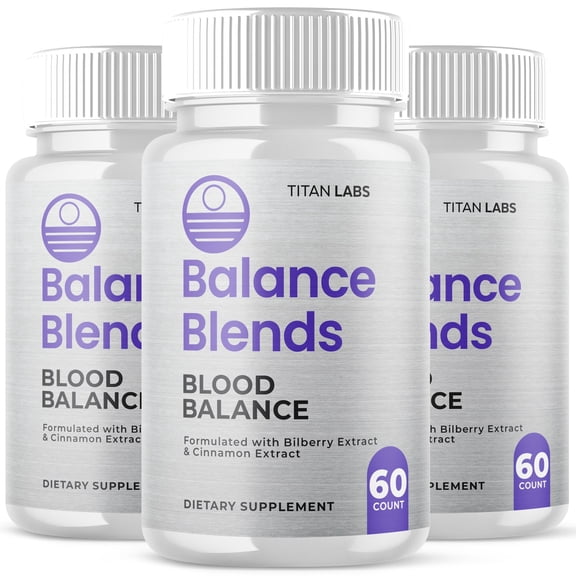 Balance Blends Advanced Formula Blood Support for Health and Wellness BalanceBlends 180 Capsules