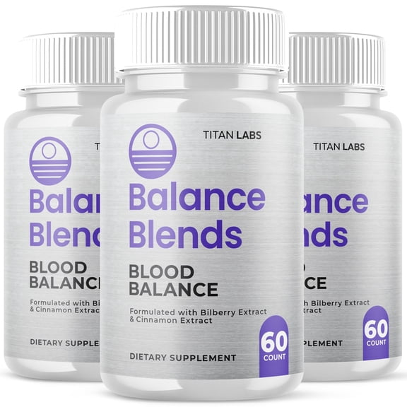 Balance Blends Advanced Formula Blood Support for Health and Wellness BalanceBlends Vitamins Taken Daily 3 Month Supply 180 Capsules