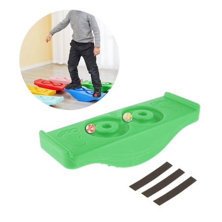 Balance Board, Board, Kids Exercise Learning Toy, Great Kids Learning Toy for Body Training with Anti-slip Strips Green