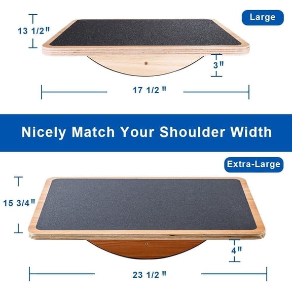 Balance Board & Foam Pad Set - Core Training & Desk Fitness Combo