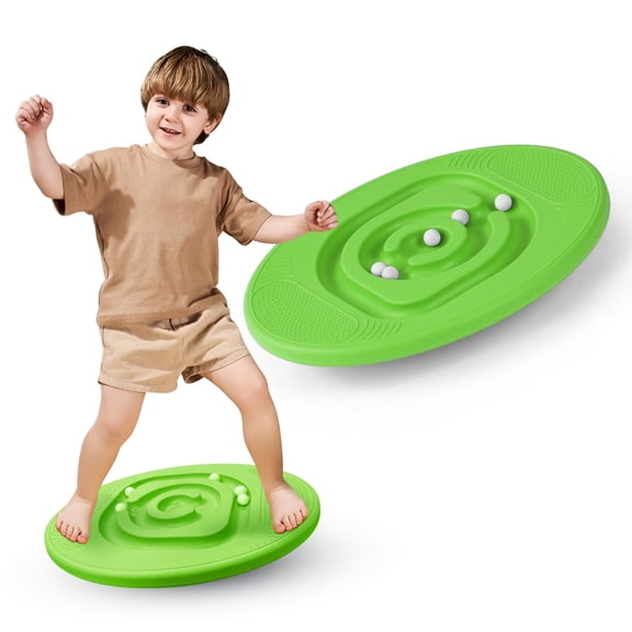 Balance Board for Kids with Maze - Plastic Wobble Board for Skiing Surfing Snowboard Training, Core Strength Physical Therapy Equipment & Skateboard Balance Trainer