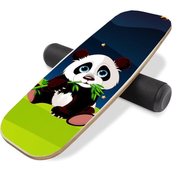 Balance Board Surf Trainer with Adjustable Stoppers - 2 Different Distance Options Balance Board for Surfing, Snowboarding, Skiing, Skateboarding, 300lbs Capacity