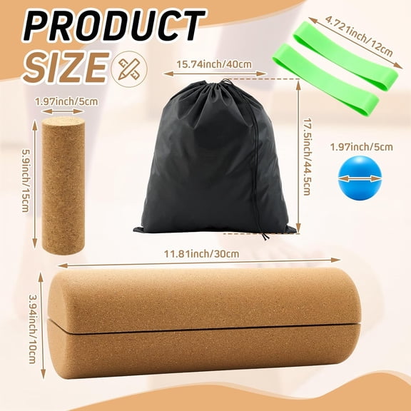 Balance Board Trainer, Cork Foot Strengthener, Textured Natural Ankle Stability Trainer for Enhanced Foot Function, Balance Stability, Mobility Support, Improve Mobility and Prevent Falls