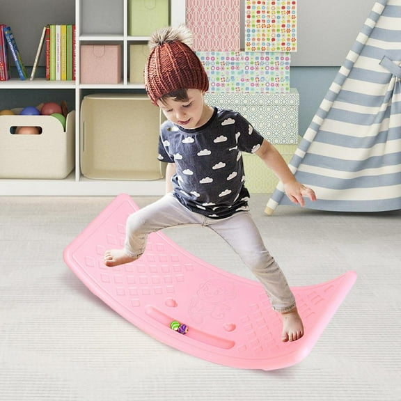 Balance Board - Wobble Board - Balance Board - Sensory Training Balance Seesaw | Balance Training Equipment for Boys,Girls (Pink)