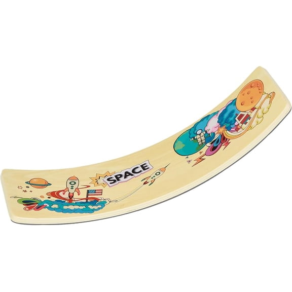 Balance Board for Kids Wooden Swing Board with Scratch Resistant Pat Happy Swing Learning Toy - Development Puzzle Boys Girls Kids Birthday (large)