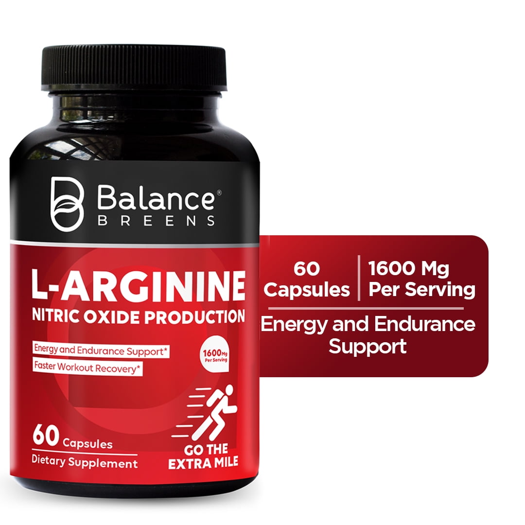 Balance Breens L-arginine Nitric Oxide Booster 60 Capsules - Supplement 