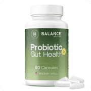 Balance Breens Probiotics 50 Billion CFU with 15 Probiotic Strains, Targeted Release Capsules for Digestive and Immune Support, Shelf-Stable, 60 Vegetarian Capsules