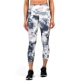 thumbnail image 1 of Balance Collection Women's High Rise Super Soft Dry-Wik® moisture-wicking Watercolor Print Capri, 1 of 3
