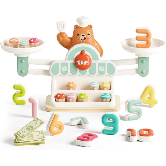 Balance Counting Math Game, STEM Educational Toy for Ages 3-5 | Interactive Balance Scale With Weights, Teaches Addition & Subtraction, Ideal for Kindergarten & Preschool