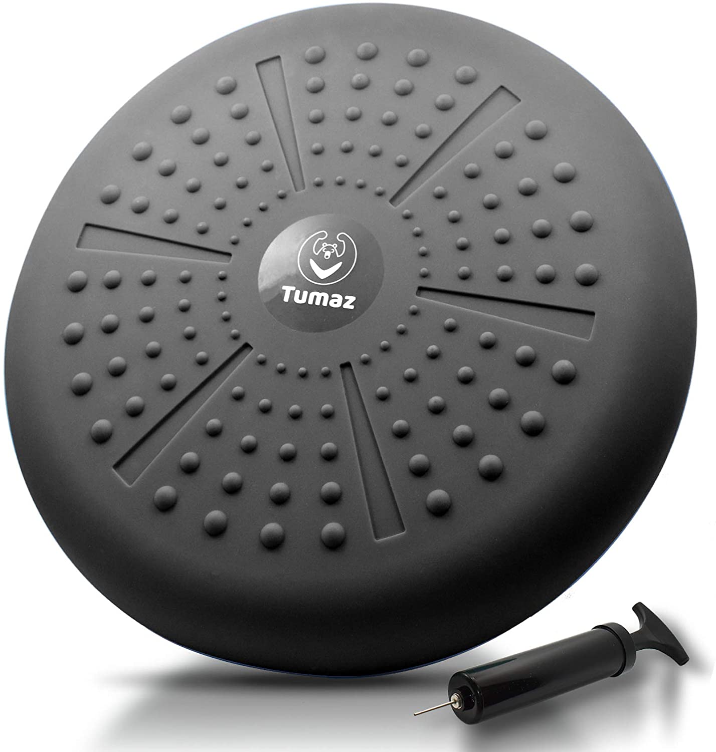 Balance Disc Board, Wobble Cushion for Posture & Core Strength, Black, Tumaz - image 1 of 9