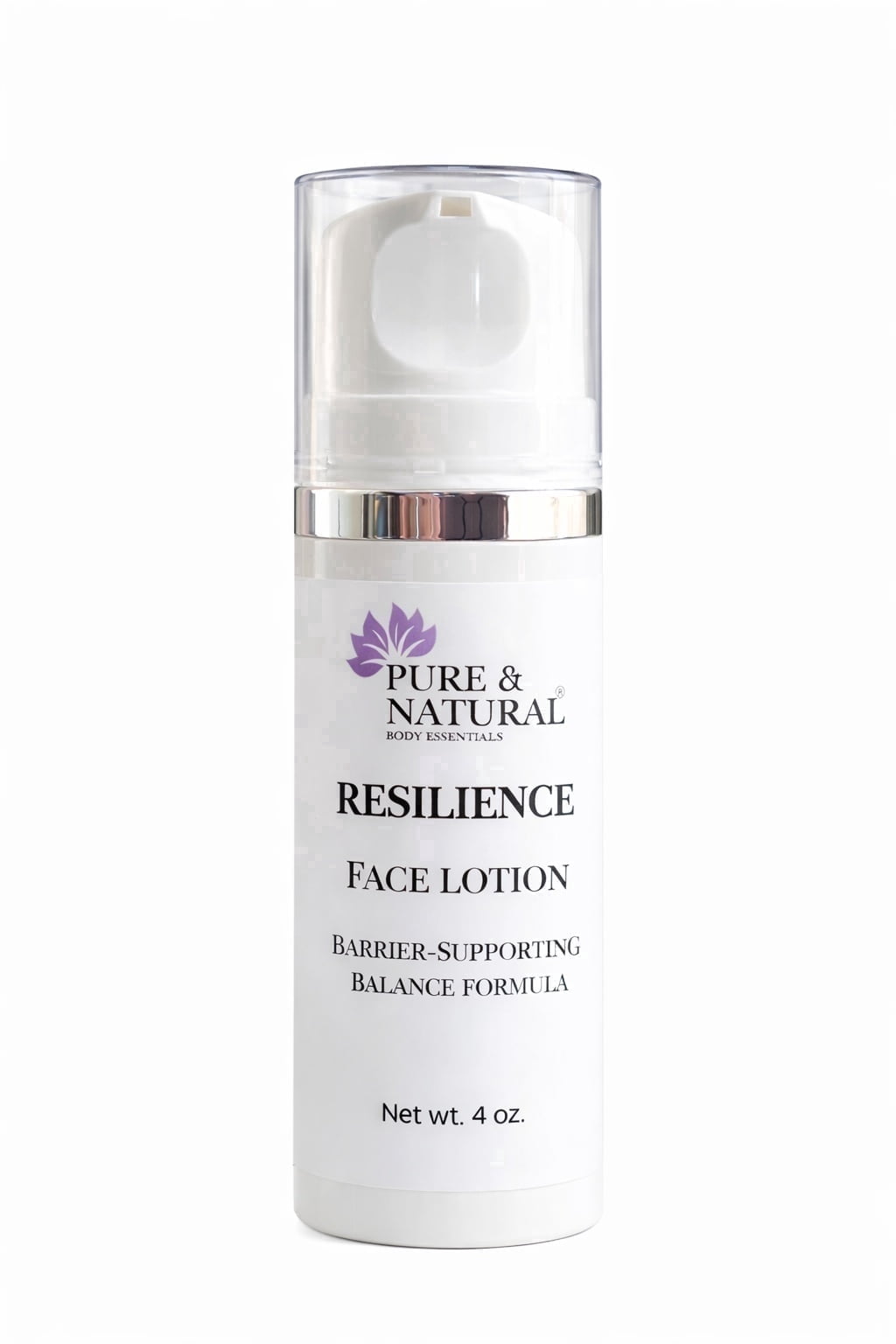 Pure & Natural Body Essentials Resilience Lightweight, Fast-Absorbing, Fragrance-Free, Non-Irritating Facial Lotion for Sensitive Skin, 3.4 oz