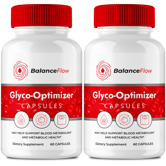 Balance Flow Glyco Optimizer Supplement Capsules, BalanceFlow Health & Wellness Support Pills - Maximum Strength, Balance Flo All Natural Advanced Formula, BalanceFlo Pills Reviews (2 Pack)