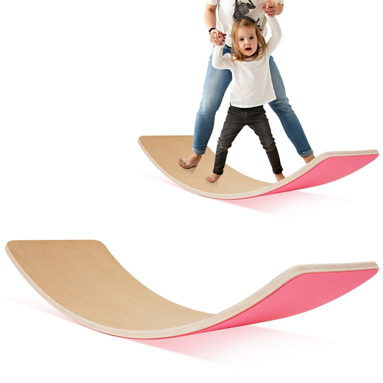 Balance From Balance Board Wooden Balance Board Body Swing Balance Exercise Balance Board Home Sports Balance Trainer Multiple Colors Pink Walmart