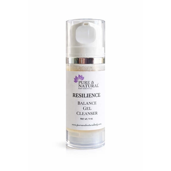 Pure & Natural Body Essentials Resilience Gentle Face Wash for Sensitive Skin, Lightweight Daily Cleanser Gel, 3.4 oz