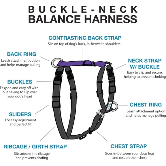 Balance Harness for Large Dogs, , Medium/Large - No Pull Dog Harness
