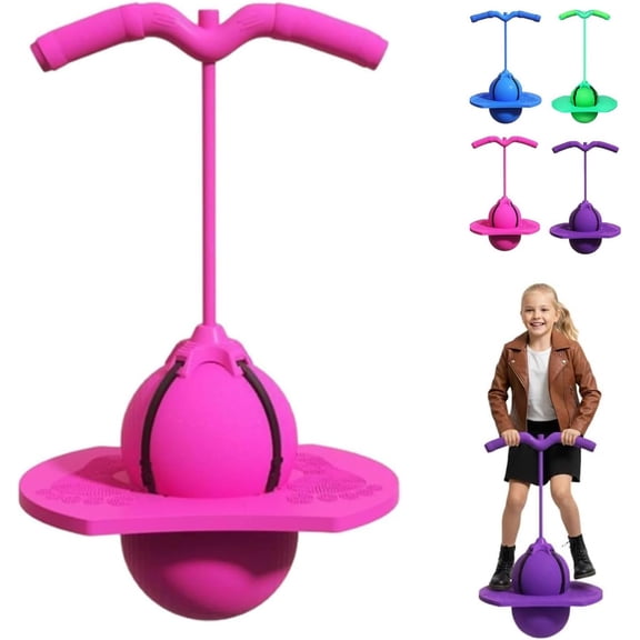 Balance Jumping Ball, 2026 Balance Pogo Ball, Pogo Jumper with Handle and Ball Pump