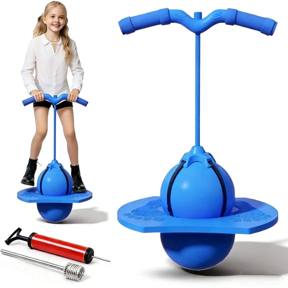 Balance Jumping Ball 2026 New Childrens Pogo Jumper with Stable Handle & Air Pump, balance jumping ball for Active Play, Exercise, and Indoor/Outdoor Fun
