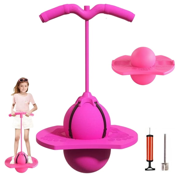 Balance Jumping Ball, Crazy Jumper Jump Ball for Kids & Adults -Balance Board with Handle, Indoor & Outdoor Fun, Perfect for Balance, Coordination, And Fitness