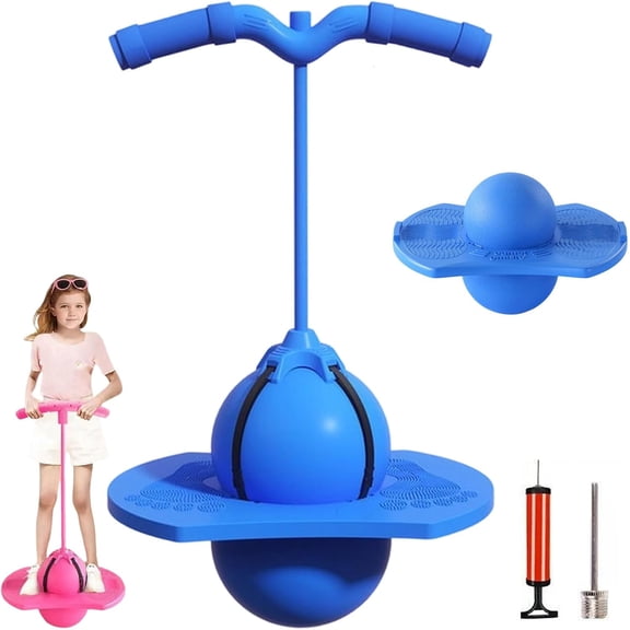 Balance Jumping Ball, Crazy Jumper Jump Ball for Kids & Adults -Balance Board with Handle, Indoor & Outdoor Fun, Perfect for Balance, Coordination, And Fitness