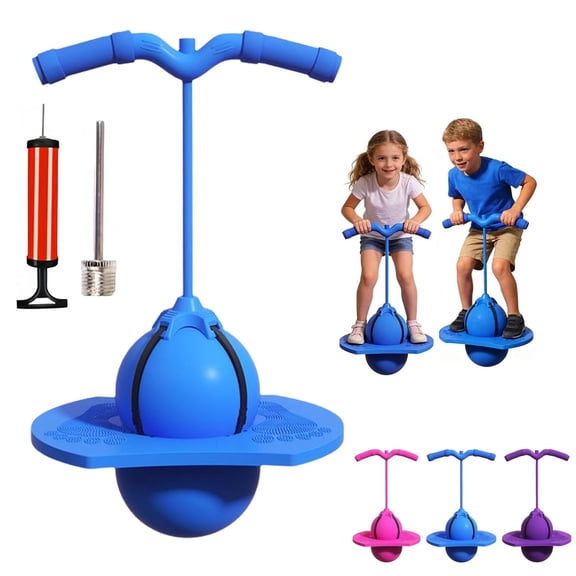 Balance Jumping Ball With Handle And Ball Pump, 2026 Upgraded Non Slip Balance Jumping Ball, Pogo Stick for Kids Ages 5-8, Indoor & Outdoor Fun, Perfect for Balance, Coordination, And Fitness