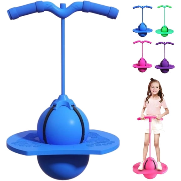 Balance Jumping Ball,Jumping Hopping Ball, Pogo Jumper With Handle And Ball Pump,Suitable For Outdoor Play, And Suitable For Both Boys And Girls